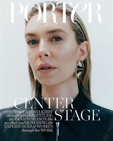 Center Stage Vanessa Kirby By Toby Coulson For Porter Magazine April