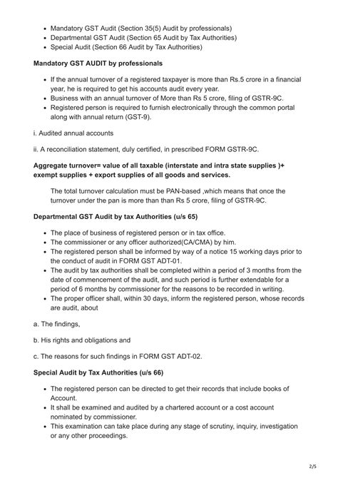 Ppt Gst Audit Types Objective Applicability Powerpoint