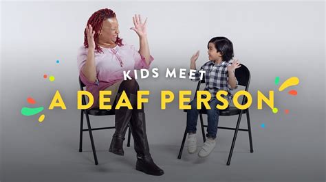 Kids Meet A Deaf Person Kids Meet Hiho Kids Youtube