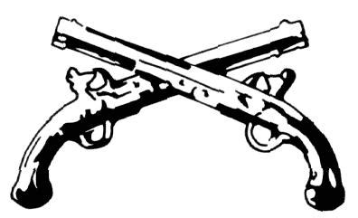 Military Police Cross Pistols Clip Art Library