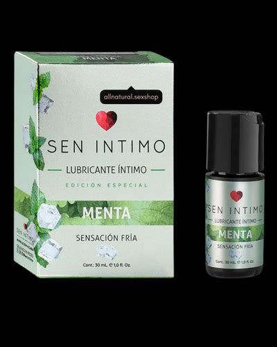 Lubricante Menta Fr A Sen Ntimo Ml All Natural Sex Shop