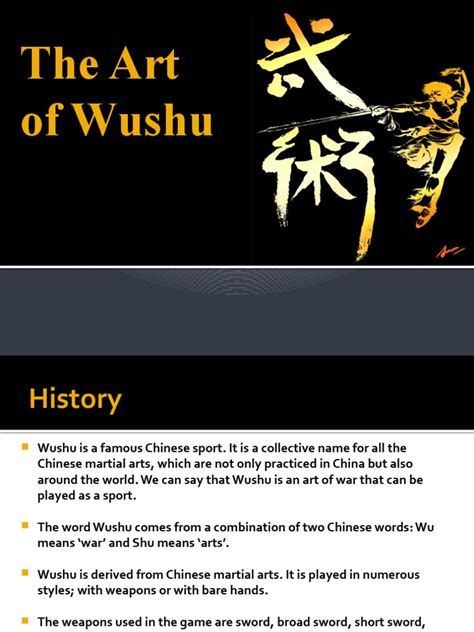 Art of Wushu | PDF | Chinese Martial Arts | Combat Sports