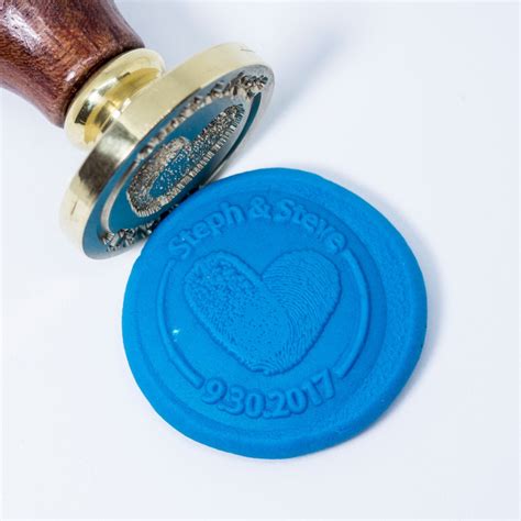 Personalised Fingerprint Custom Wax Seal Stamp Set