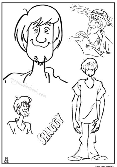 Scooby Doo And Shaggy Coloring Pages At Free