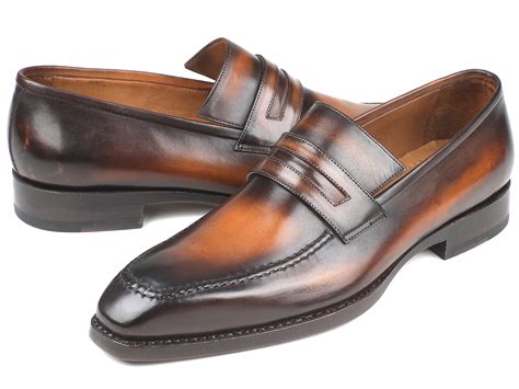 Paul Parkman Brown Burnished Goodyear Welted Loafers (ID#36LFBRW) – PAUL PARKMAN® Handmade Shoes