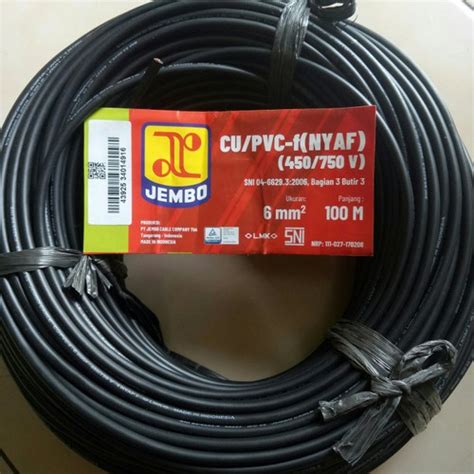 Jual Kabel Listrik Serabut NYAF 6 6mm JEMBO Meteran Eceran SNI