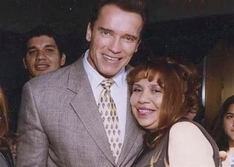 Arnold Schwarzenegger Stands Proudly Aside Son Joseph Baena During