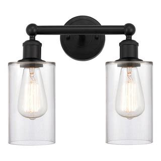 Clymer 13 Bath Vanity Light Matte Black Finish Industrial