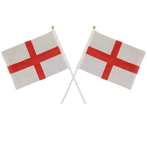 Buy Pack Of 25 St George Flag England Hand Waving Fabric English Flags