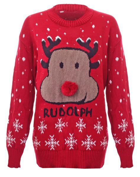 Unisex Kids Ladies Popular Christmas Cable Knitted Jumpers LED Light ...