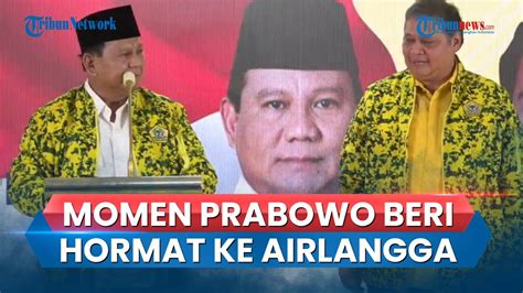 FULL Pidato Prabowo Seusai Golkar Usung Gibran Jadi Cawapres Beri