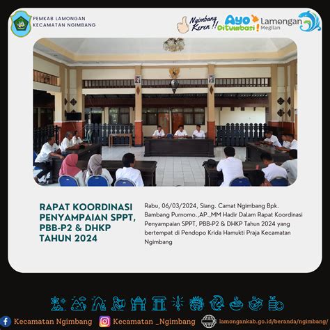 Rapat Koordinasi Penyampaian SPPT PBB P2 DHKP Tahun 2024 Kecamatan