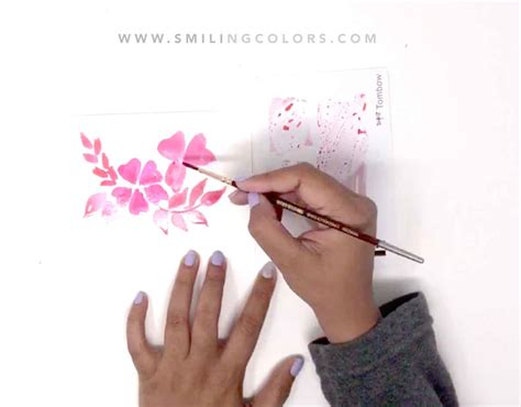 Monochromatic Flower Painting Tutorial Video Smiling Colors