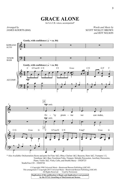 Grace Alone Sheet Music by James Koerts (SKU: 35028566) - Stanton's ...