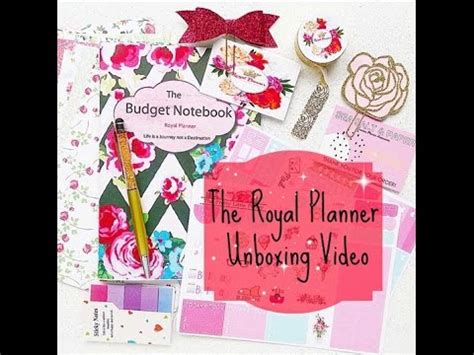 Royal Planner Unboxing Youtube