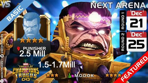 Modok Arena Cutoff Predictions Marvel Contest Of Champions Youtube