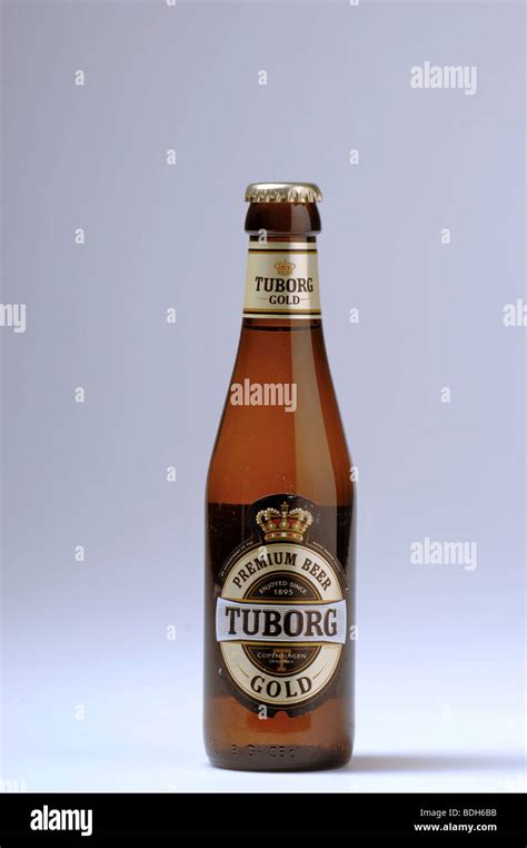 Bottle Of Tuborg Blond Beer Copenhagen Denmark Stock Photo Alamy