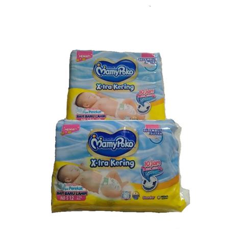 Jual Mamypoko X Tra Kering Tipe Perekat NB 12Pcs 3 8kg Shopee Indonesia