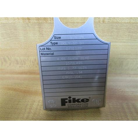 Fike 1072L495 1 5 Rupture Disc POLY SD SH Mara Industrial