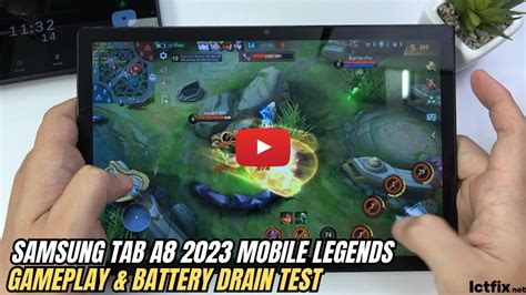 Samsung Galaxy Tab A8 Mobile Legends Gaming Test 2023 Unisoc Tiger