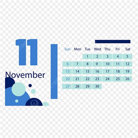 2023 Monthly Calendar Vector Hd Images, November 2022 Calendar Flat ...