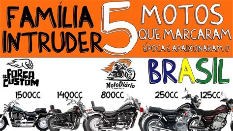 VAMOS FALAR DE INTRUDER 5 motos que marcaram época e apaixonaram o BRASIL