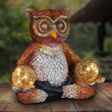 Resin Great Horned Owl Sculpture For Sale Seventreesculpture