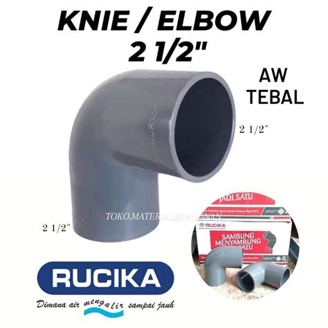 Jual Knie Elbo Aw Inci Rucika Tebal Knee Pvc Elbow Knie Shopee