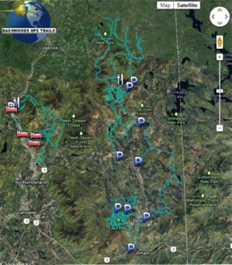 NH Snowmobile Trail Map for Garmin - Umbagog Designs LLC