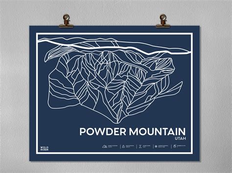 Powder Mountain Trail Map - Etsy