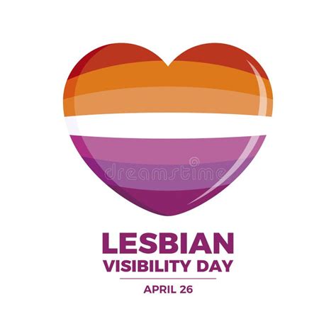 Lesbian Visibility Day Vector Stock Vector Illustration Of Greeting