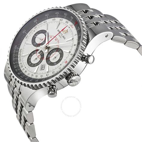 Replica Breitling Montbrillant 47 Chronograph White Dial Mens Watch