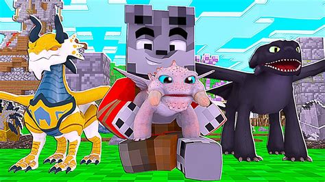 Minecraft COMO TREINAR SEU DRAGÃO NOVO DRAGÃO GLADIADOR O NOVO