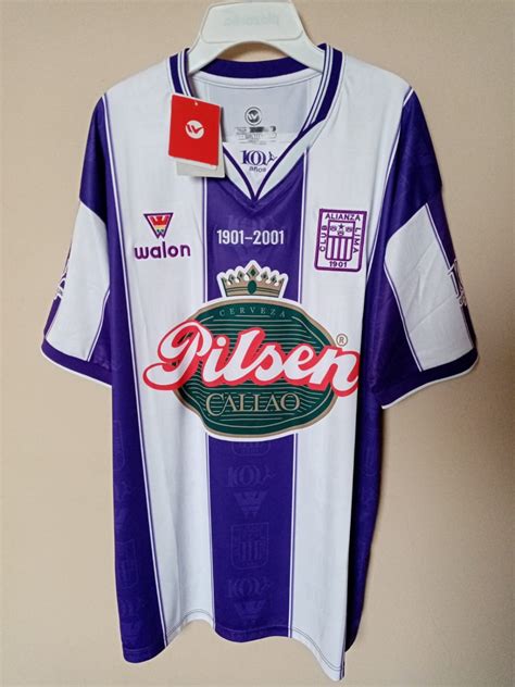 Alianza Lima Retro Replicas Fußball Trikots 2021 Sponsored by Pilsen