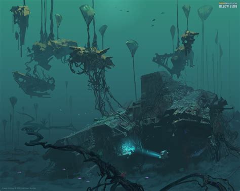 Artstation Subnauica Below Zero Crashed Ship Site Pavel Goloviy