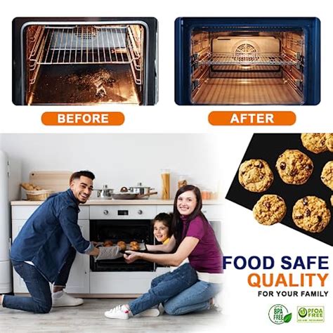 Oven Liners for Bottom of Oven, 2 Pack Large Thick Heavy Duty 100% Non ...