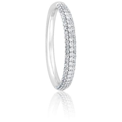 Alliance Half Eternity Diamants Or Blanc Verifine Ocarat