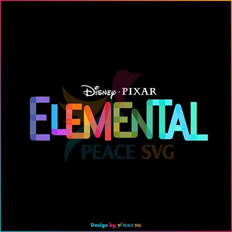 Elemental 2023 Movie Elemental Disney Pixar PNG Silhouette File - PeaceSVG