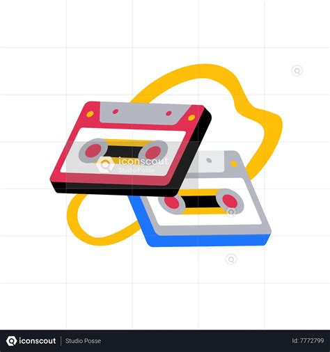 Cassette Tape Animated Icon Download In Json Lottie Or Mp4 Format