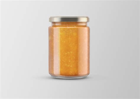 Orange Jam Jar Free Mockup Free Mockup World