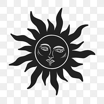 Sun Black And White Clipart Images For Free Download - Pngtree