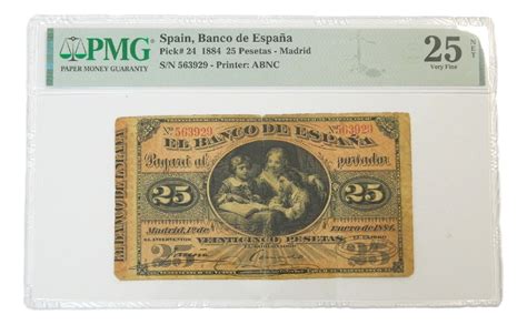 Espa A Billete Pesetas Pick Pmg Monedalia Es