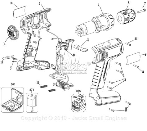 Black & Decker CDC1800 Parts Diagram for Drill