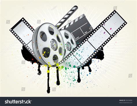 Design Element For Movie Theme Stock Vector Illustration 59259850