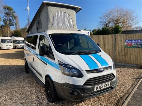 Ford Transit Custom Pop Top Camper With Rear Beds And Camping Pod