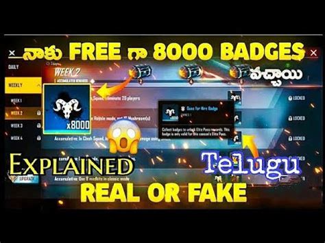 How To Get Free Badges To Ur Account Free Fire Garena Free