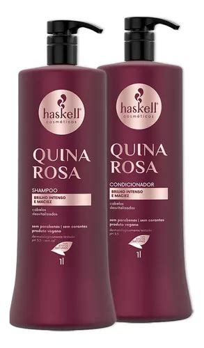 Kit Haskell Quina Rosa Shampoo E Condicionador 1 Litro Parcelamento