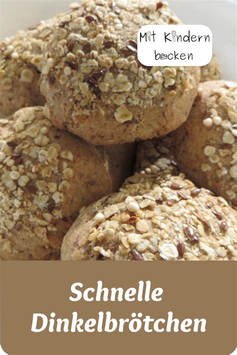 Schnelle Dinkelbrötchen Dinkelbrot Hefe Brot ohne hefe