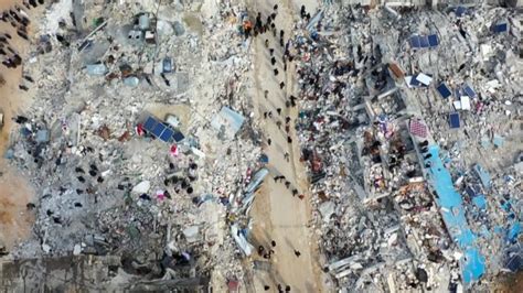 Drone Footage Shows Massive Destruction After Earthquake Cnn