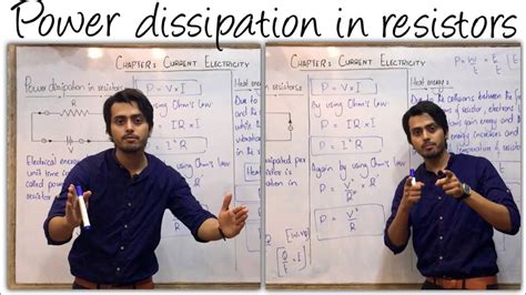 Power Dissipation In Resistors Electrical Power Heat Produced In Resistors Youtube